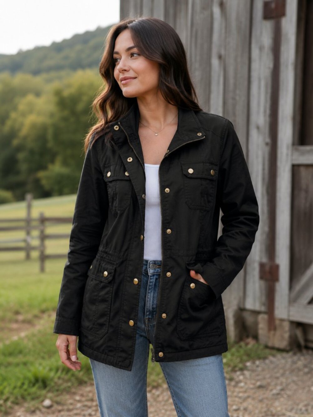 J. CREW DOWNTOWN FIELD JACKET MEDIUM